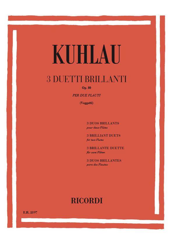 3 Duetti Brillanti Op. 80 - duet pro příčné flétny